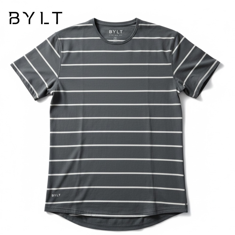 BYLT Premium Basics Men’s Drop Cut LUX Short Sleeve T-Shirt Athleisure | Size M